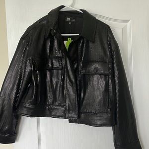 Zara sequin bomber